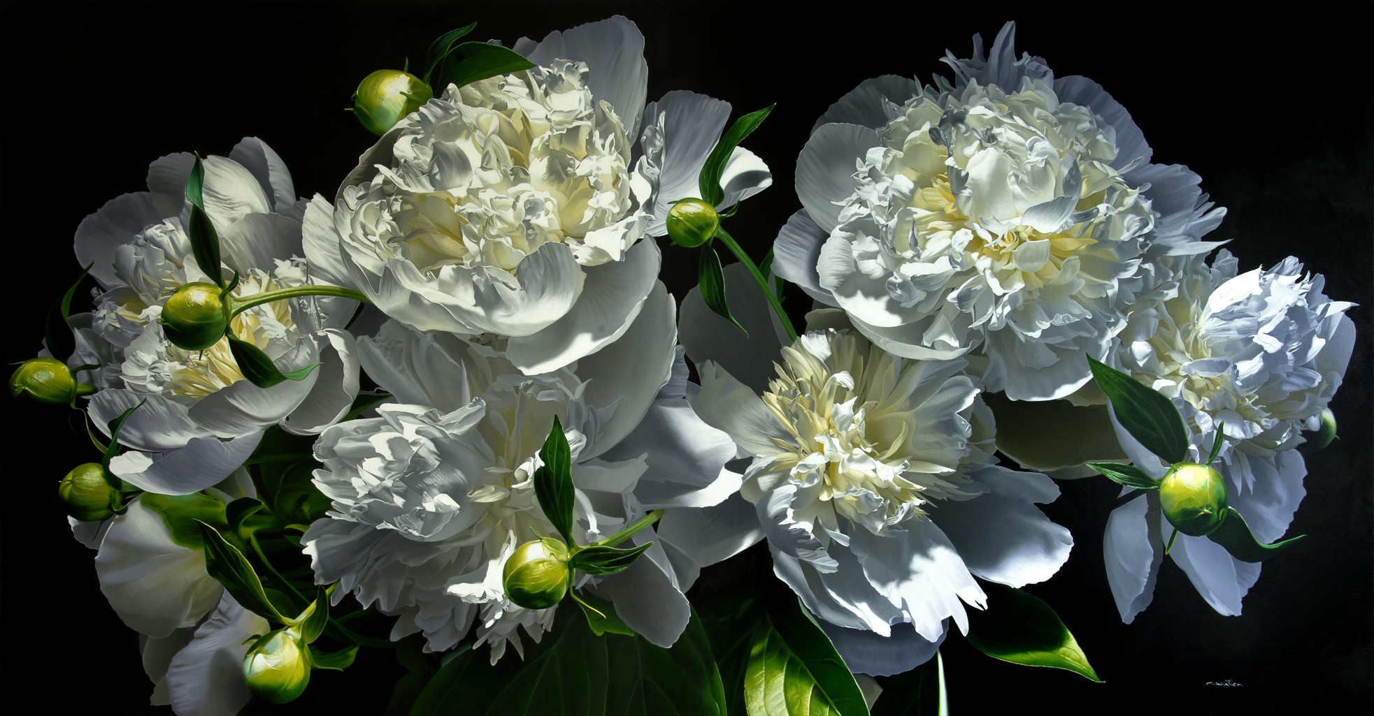 Still life, flower, fleur, nature morte, noir, black, eau ,water, underwater, bulle, bubble, hyperrealism, hyperrealiste, photorealism, photorealiste, painter, New realism, nouveau realiste, crumble paper, papier froissé, Francois Chartier, Pop culture, super hero,oil painting, peinture à l’huile, stop motion, realism, realiste, goofy, water splash, new realism, Dog, vespa, plastic, poney, pivoine, J-P Gautier,